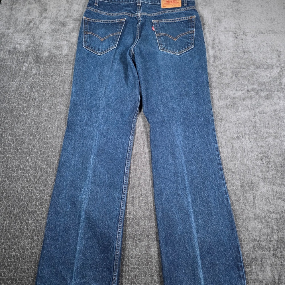 Vtg Y2K Levis 517 Boot Cut Jeans Mens 34x32 Medium Wash Indigo Denim 00517-0216